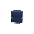 Power Recliner Up to 250 LBS Single Sofa Reading Chair Ergonomic Lounge Chair Living Room Chair USB Ports Easy-to-Reach Side Button Blue