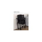Ergonomic Foldable Home Office Desk Chair, Swivel Pulley Computer Chair for Conference & Training, Comfortable Armchair for Work & Study