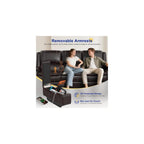 3+1 Recliner Sofa Set, Manual Reclining Couch Wall Hugger (PU, Brown)