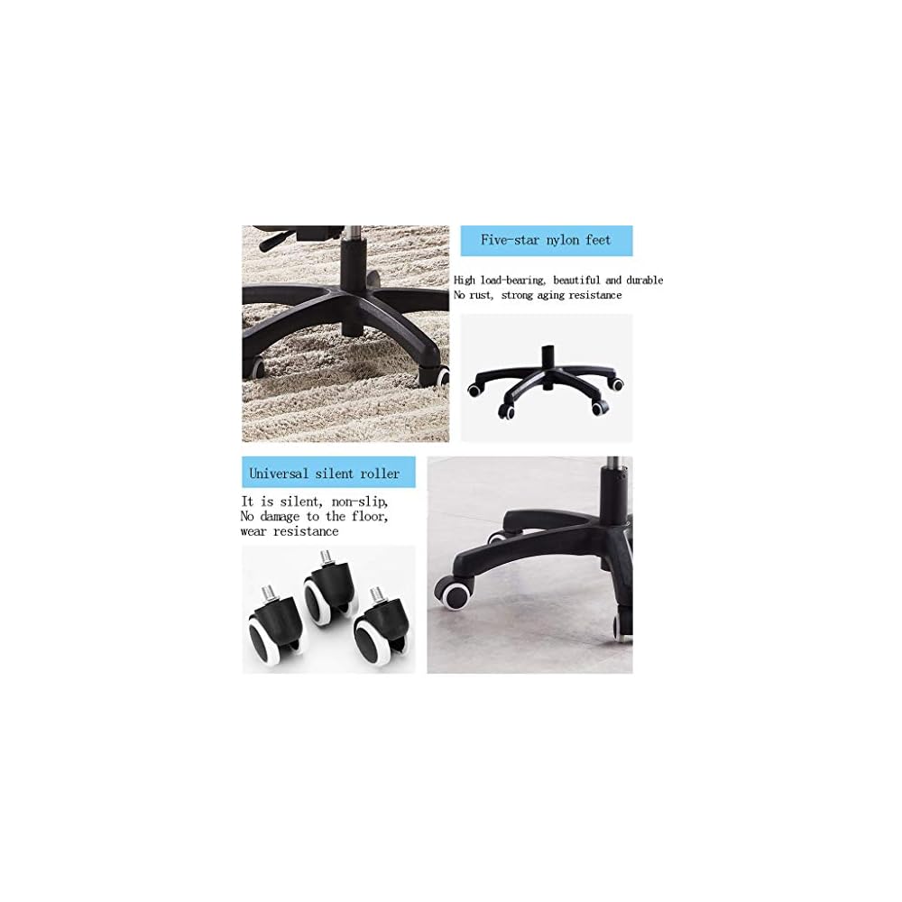 Chairs Reclining Boss Chair Ergonomic Office Chair Comfortable and Sedentary Computer Chair Home Back Seat (Color : Light Grey)
