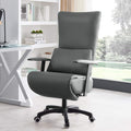 Chairs Reclining Boss Chair Ergonomic Office Chair Comfortable and Sedentary Computer Chair Home Back Seat (Color : Light Grey)